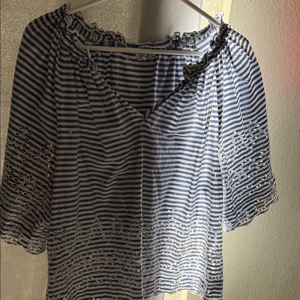 GAP Blue and White Striped Top - Picture 3 of 3
